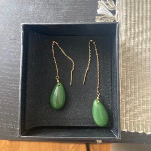 Seree jade drop earrings